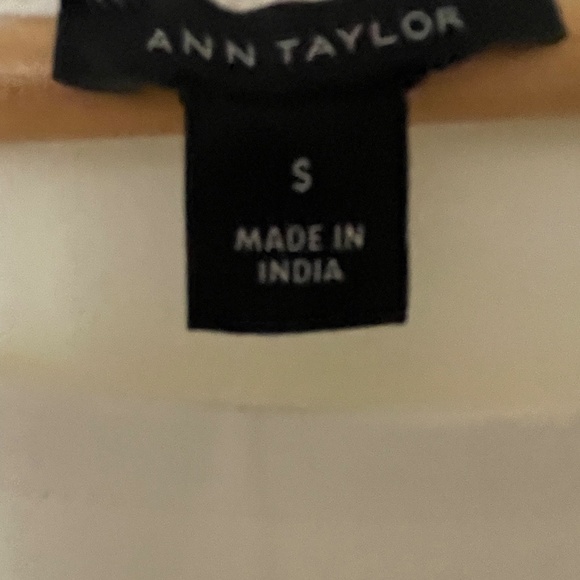 Ann Taylor Eyelet Peplum Top - Picture 4 of 6